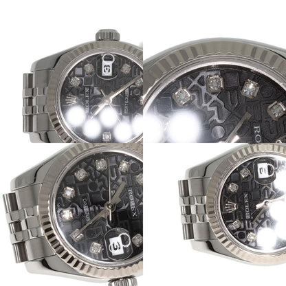 ROLEX DATEJUST 10P Diamond Watches 179174G Stainless Steel/Stainless Steel Ladies