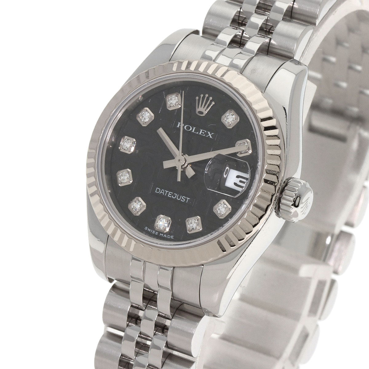 ROLEX DATEJUST 10P Diamond Watches 179174G Stainless Steel/Stainless Steel Ladies