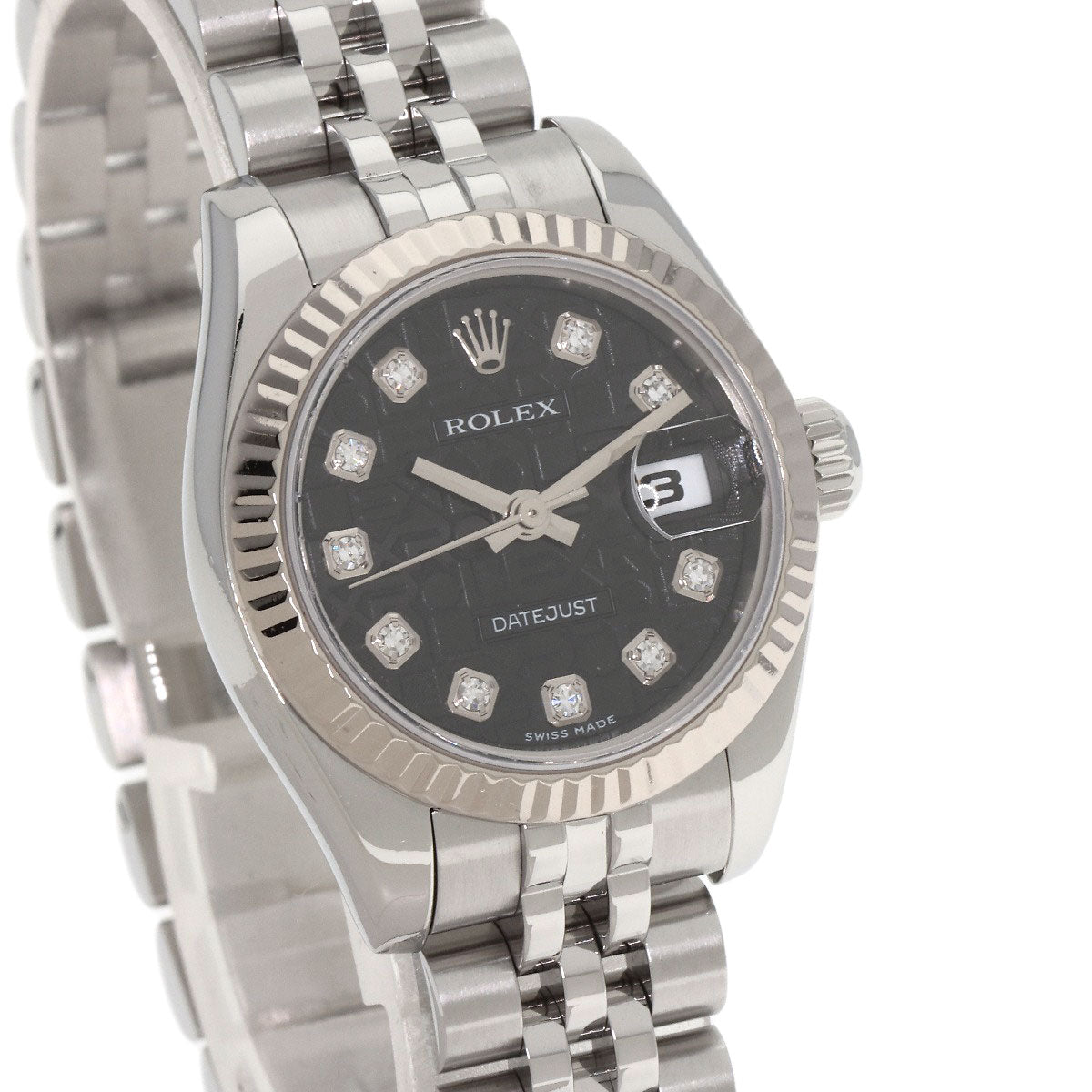 ROLEX DATEJUST 10P Diamond Watches 179174G Stainless Steel/Stainless Steel Ladies