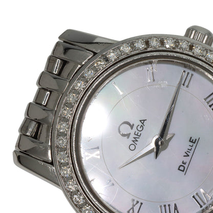 OMEGA De Ville Prestige Diamond Bezel Watches 4575.74 Stainless Steel/Stainless Steel Ladies