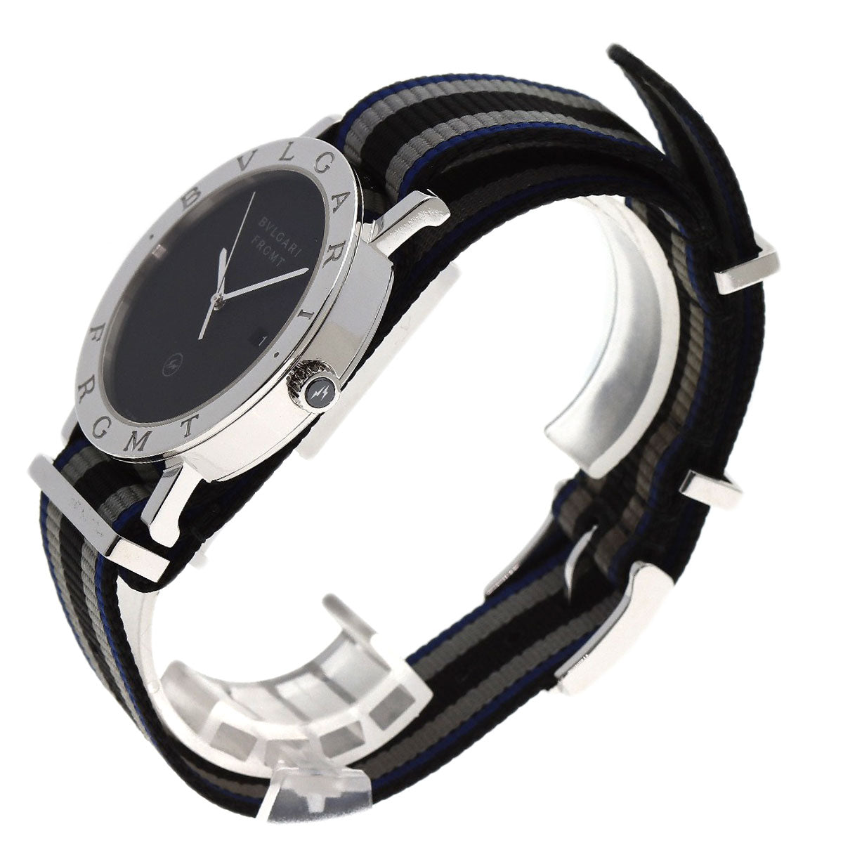 BVLGARI BVLGARI BVLGARI Fragment Watches BB41S Stainless Steel/Nylon mens