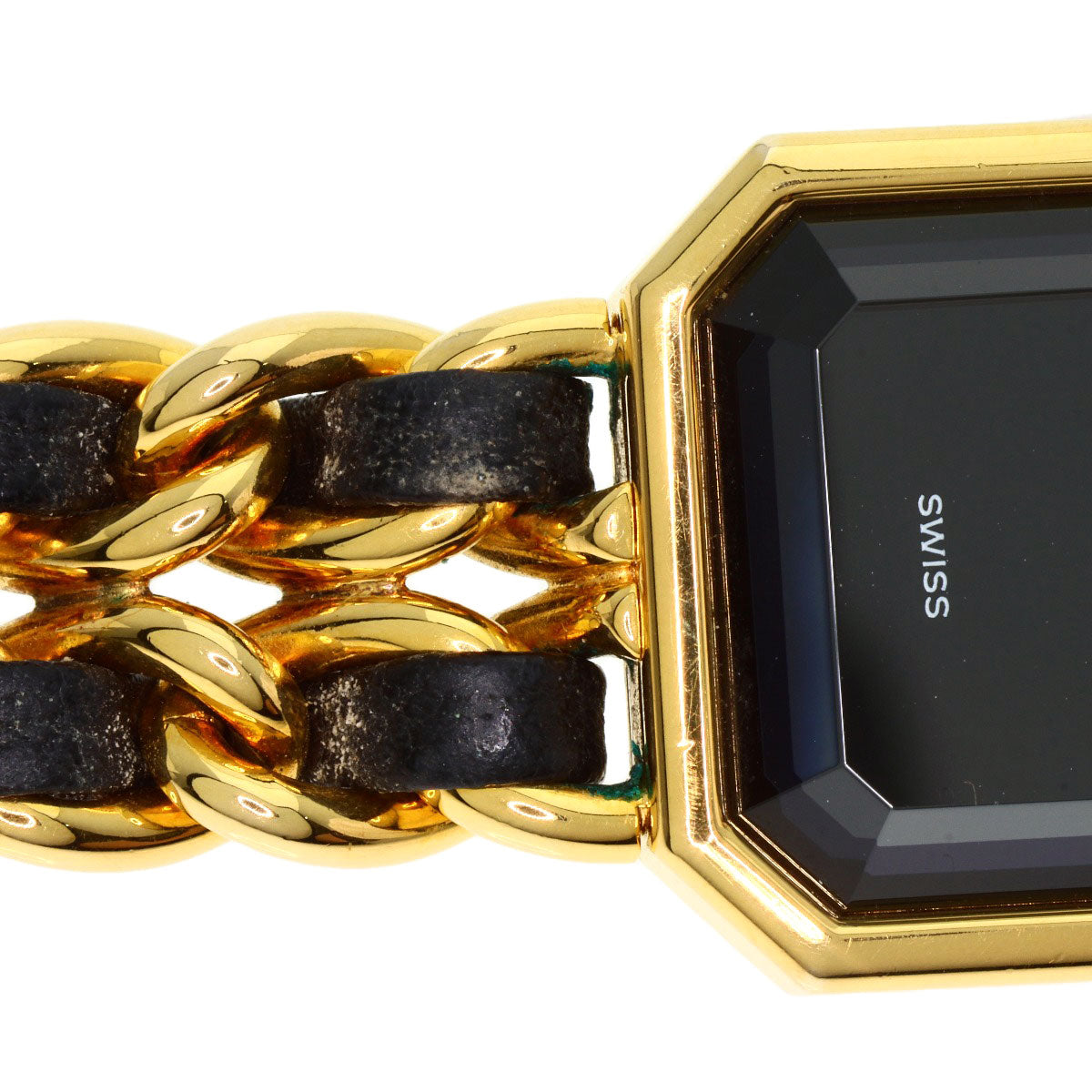 CHANEL Premiere L Watches H0001 Gold Plated/GPxLeather Ladies