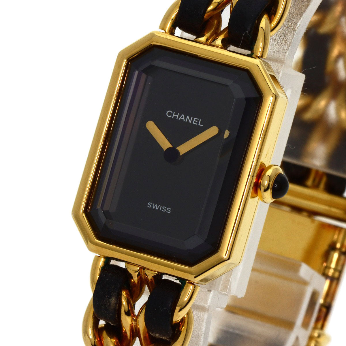 CHANEL Premiere L Watches H0001 Gold Plated/GPxLeather Ladies