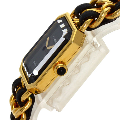 CHANEL Premiere L Watches H0001 Gold Plated/GPxLeather Ladies