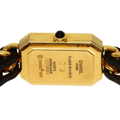 CHANEL Premiere L Watches H0001 Gold Plated/GPxLeather Ladies