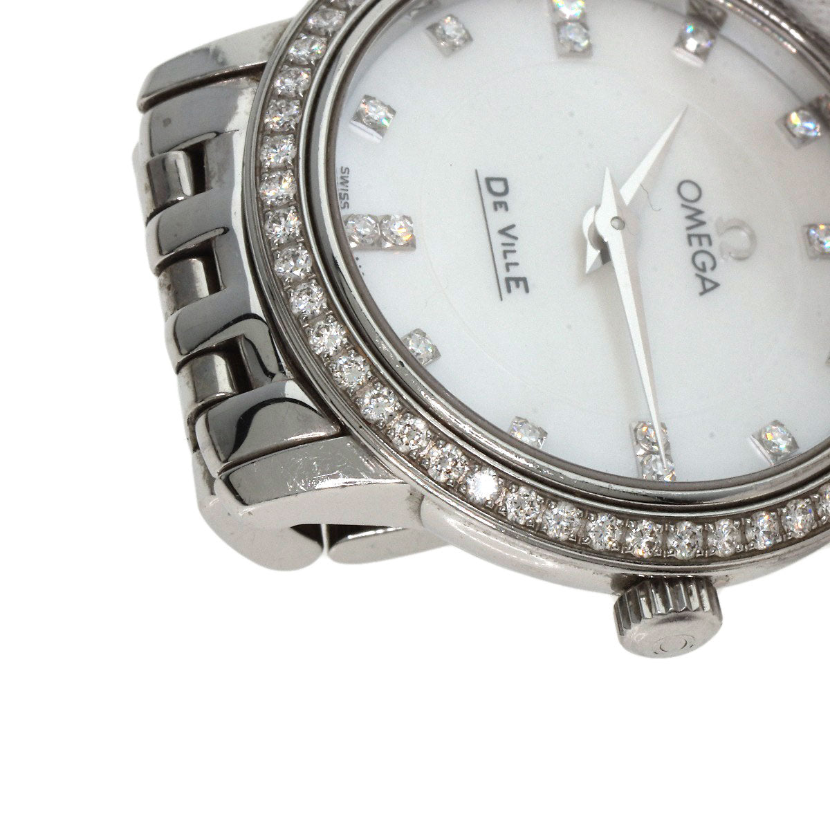 OMEGA De Ville Prestige Diamond Watches 413.15.27.60.55.001 Stainless Steel/Stainless Steel Ladies