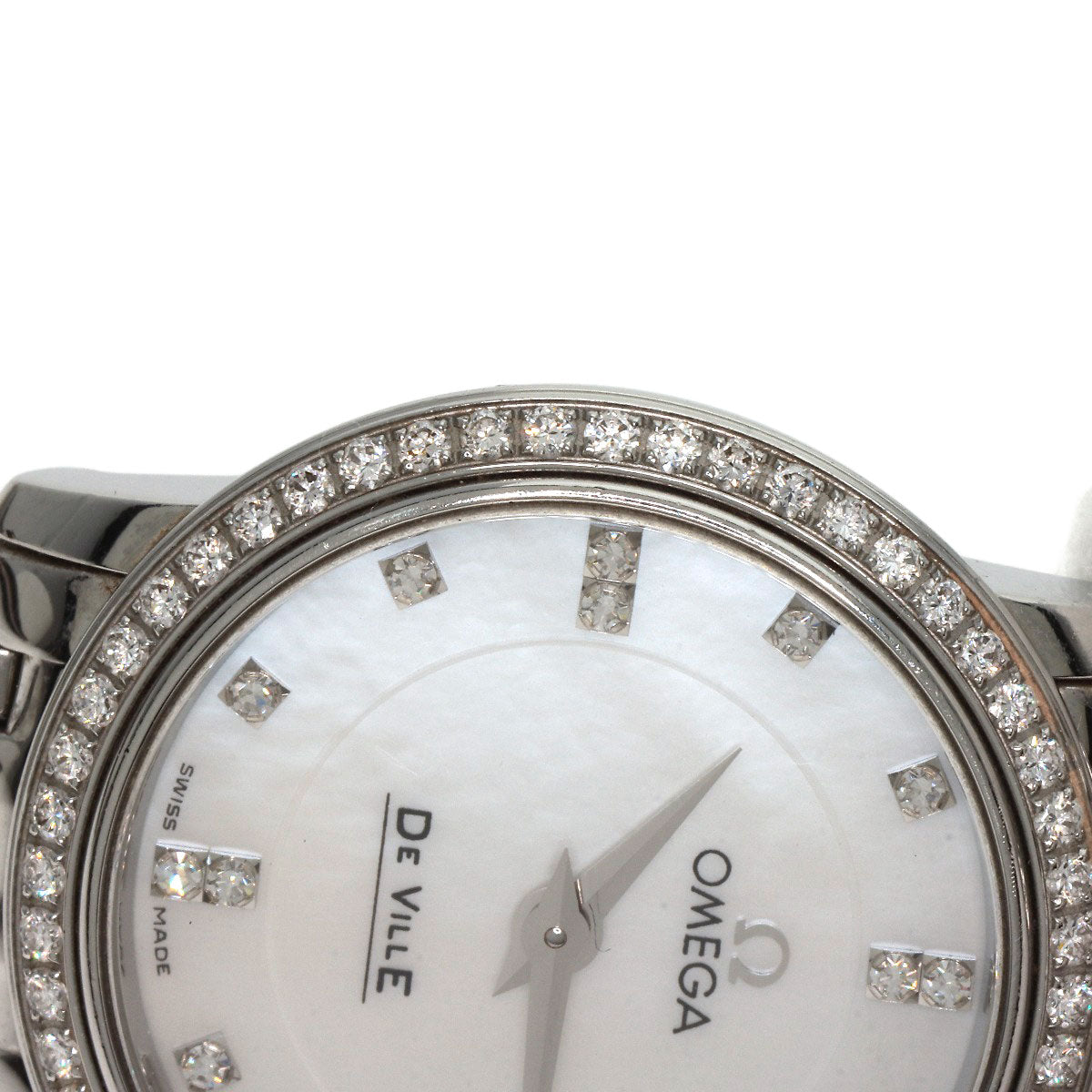 OMEGA De Ville Prestige Diamond Watches 413.15.27.60.55.001 Stainless Steel/Stainless Steel Ladies