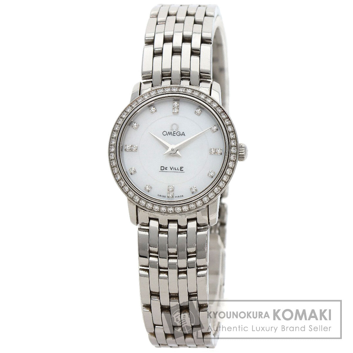 OMEGA De Ville Prestige Diamond Watches 413.15.27.60.55.001 Stainless Steel/Stainless Steel Ladies