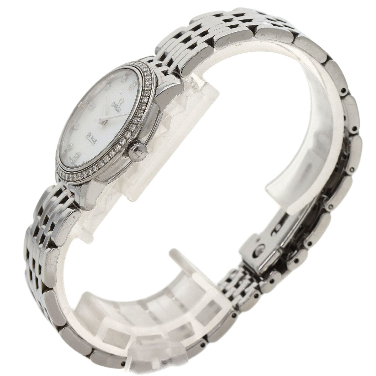OMEGA De Ville Prestige Diamond Watches 413.15.27.60.55.001 Stainless Steel/Stainless Steel Ladies