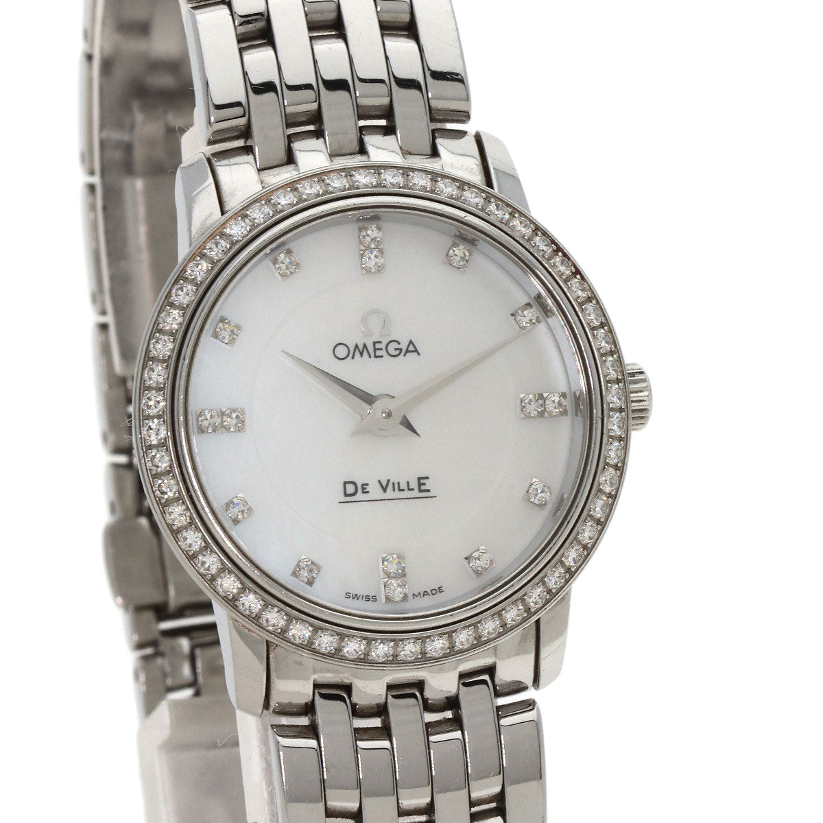 OMEGA De Ville Prestige Diamond Watches 413.15.27.60.55.001 Stainless Steel/Stainless Steel Ladies