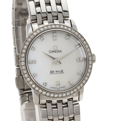 OMEGA De Ville Prestige Diamond Watches 413.15.27.60.55.001 Stainless Steel/Stainless Steel Ladies