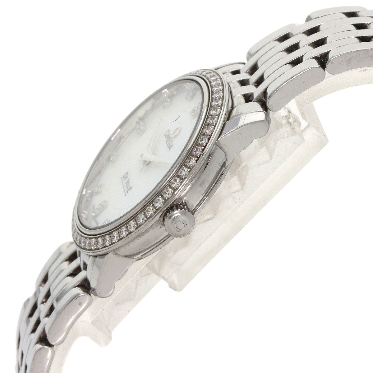 OMEGA De Ville Prestige Diamond Watches 413.15.27.60.55.001 Stainless Steel/Stainless Steel Ladies