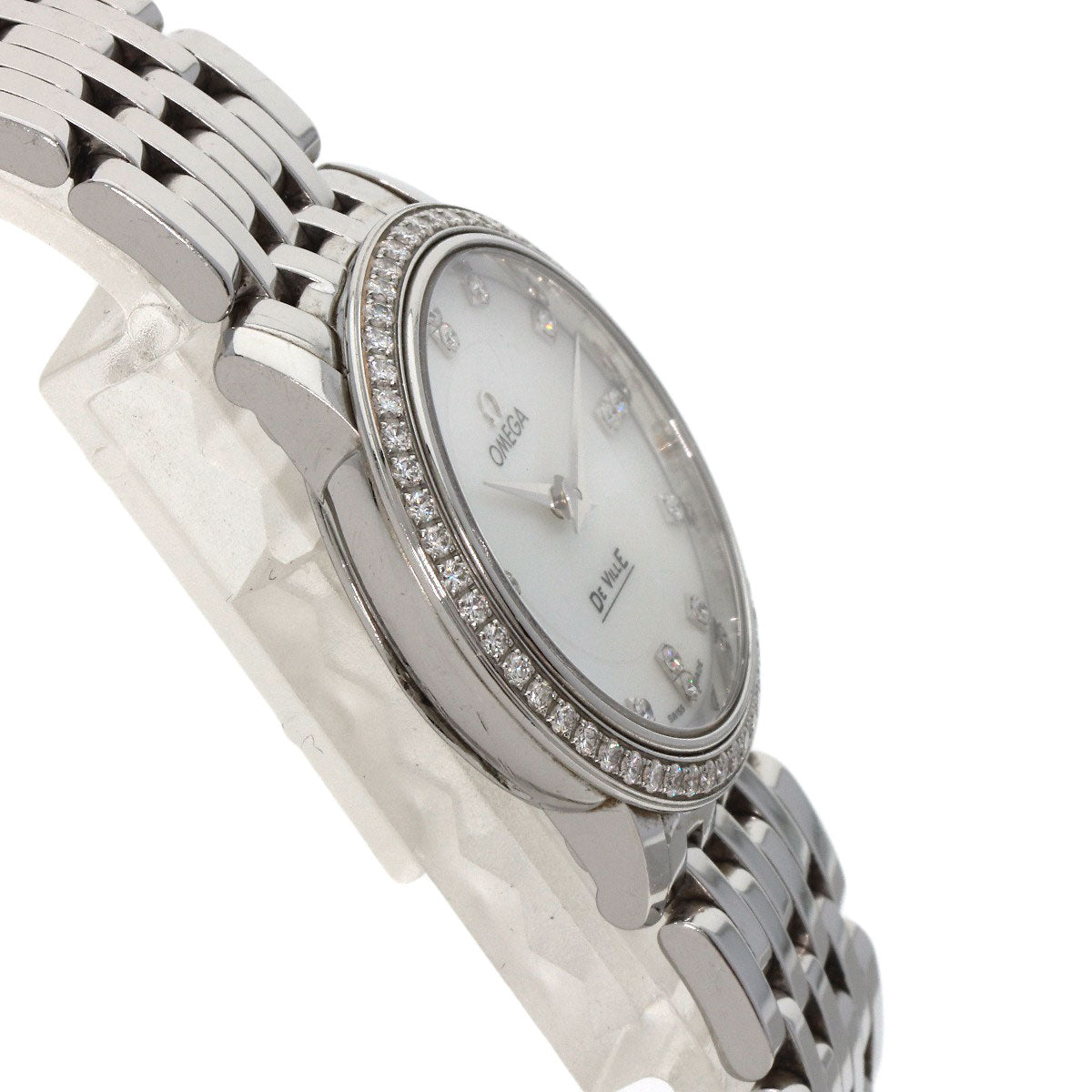 OMEGA De Ville Prestige Diamond Watches 413.15.27.60.55.001 Stainless Steel/Stainless Steel Ladies