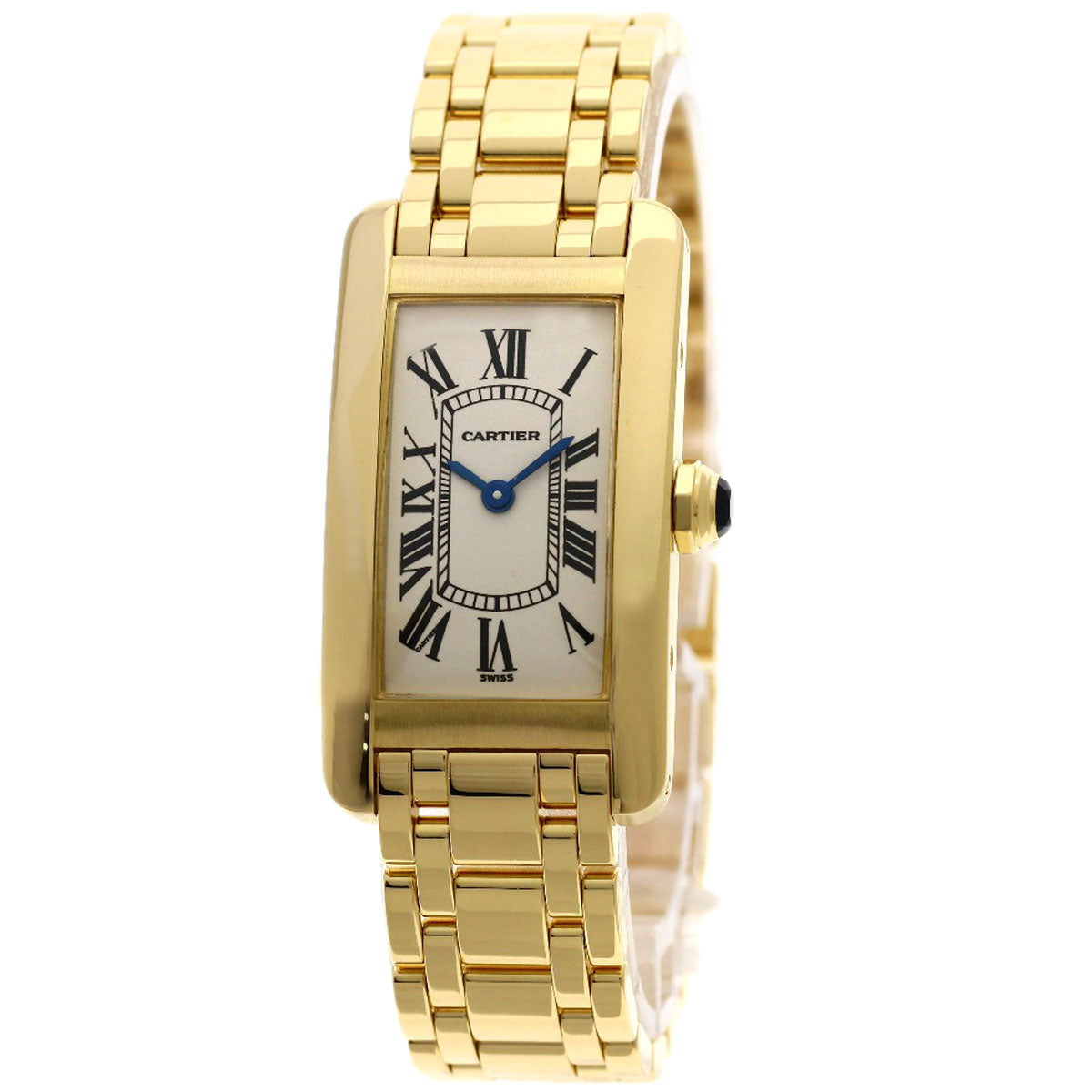 CARTIER Tank American SM Watches W26015K2 K18 Yellow Gold/18K Yellow Gold Ladies
