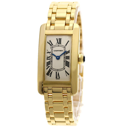 CARTIER Tank American SM Watches W26015K2 K18 Yellow Gold/18K Yellow Gold Ladies
