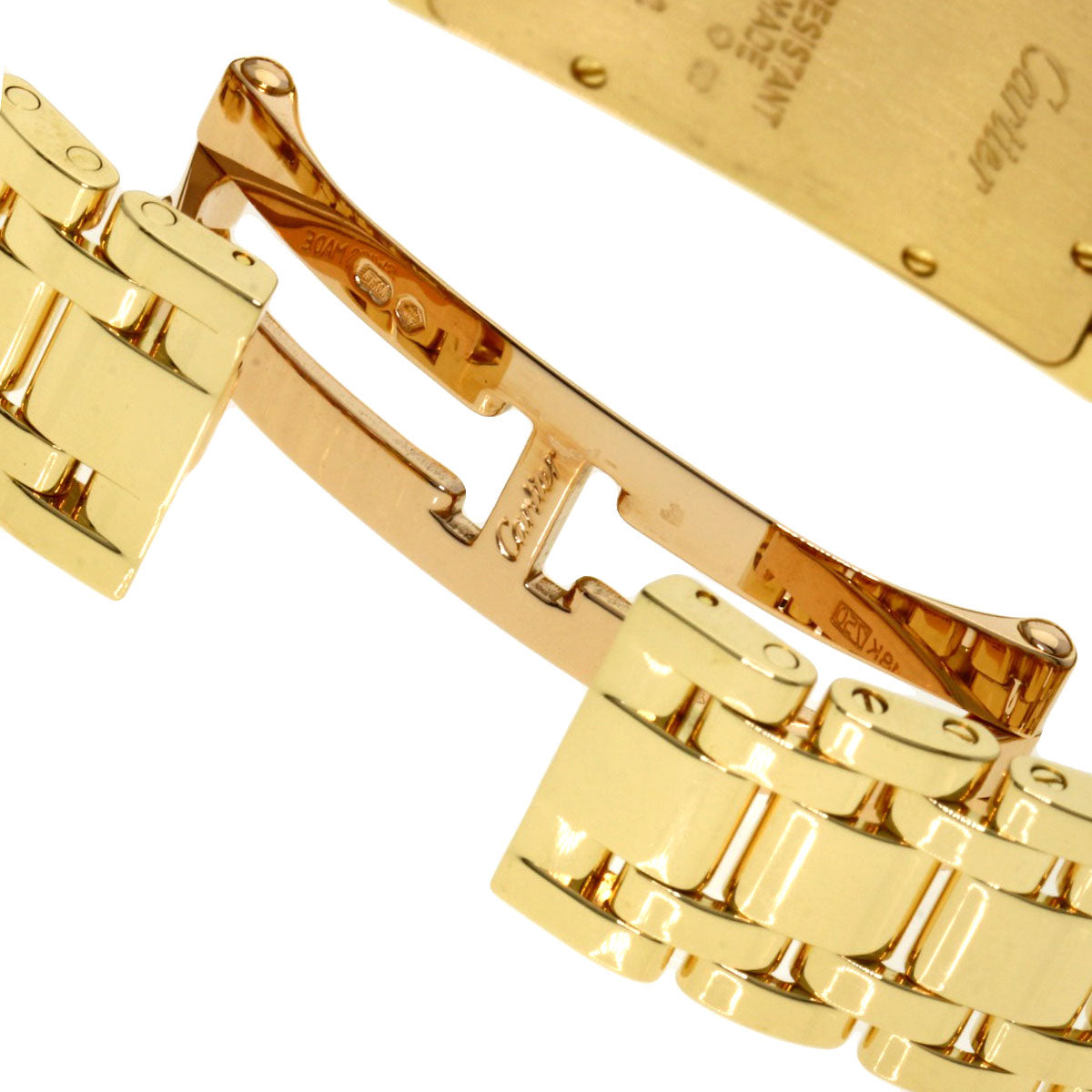 CARTIER Tank American SM Watches W26015K2 K18 Yellow Gold/18K Yellow Gold Ladies