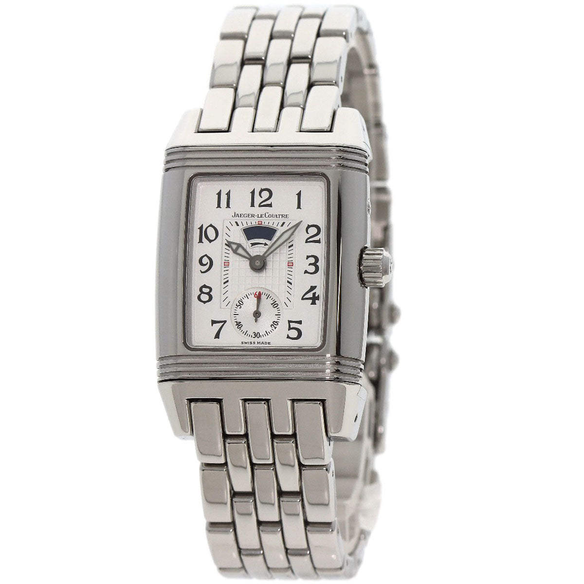 JAEGER-LECOULTRE Reverso Grand Sport Duo Diamond Watches 296.8.74 Stainless Steel/Stainless Steel Ladies