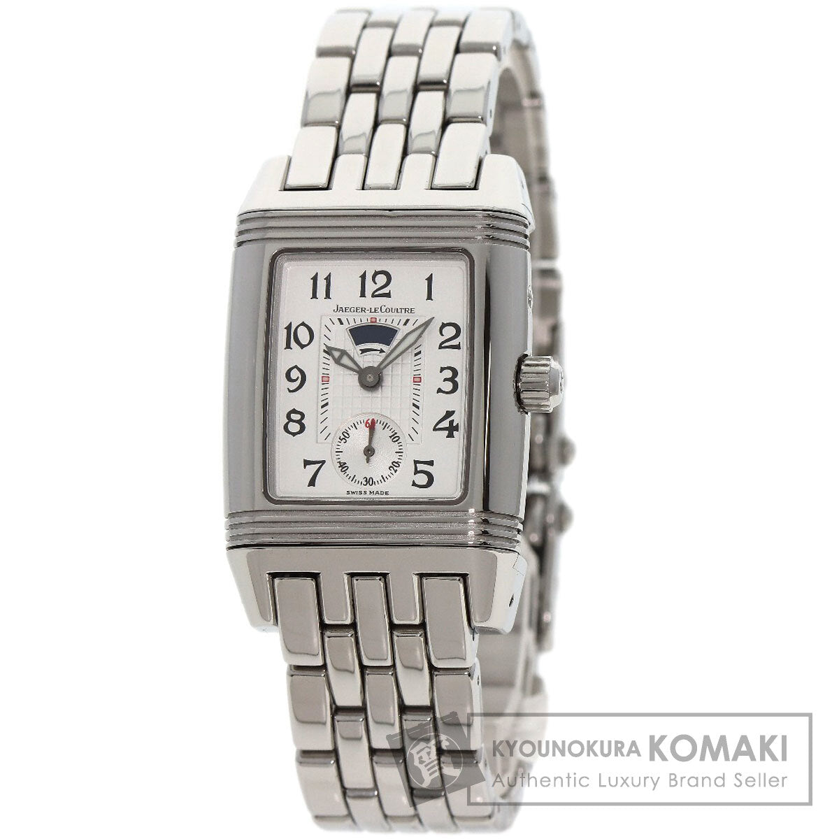 JAEGER-LECOULTRE Reverso Grand Sport Duo Diamond Watches 296.8.74 Stainless Steel/Stainless Steel Ladies