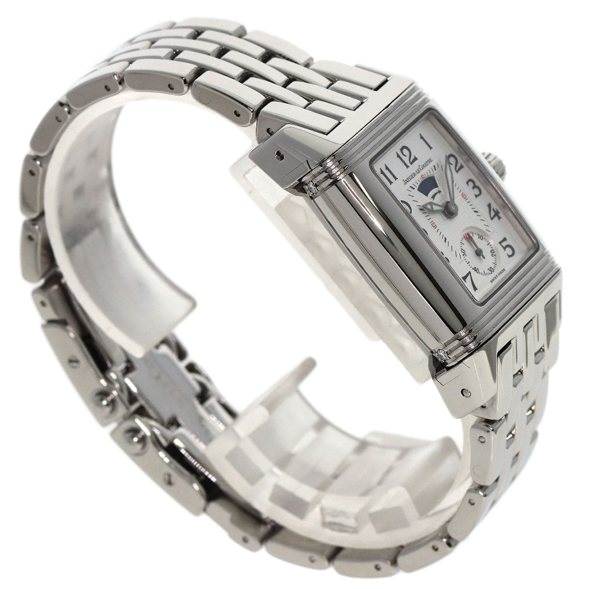 JAEGER-LECOULTRE Reverso Grand Sport Duo Diamond Watches 296.8.74 Stainless Steel/Stainless Steel Ladies