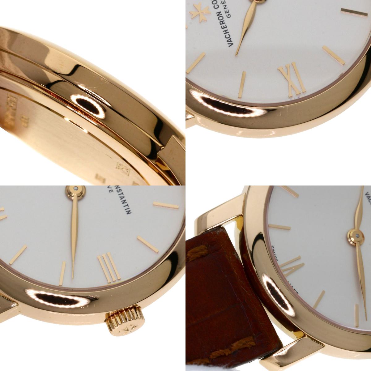 VACHERON CONSTANTIN Patrimony Classic Watches 25162/000R K18 Pink Gold/Leather Ladies