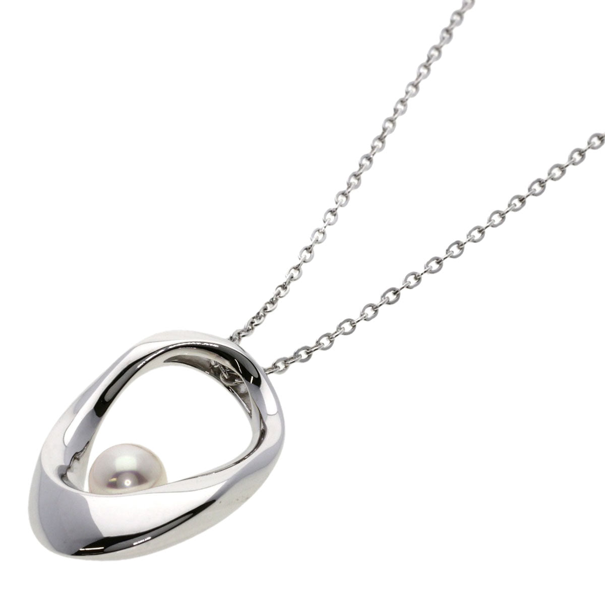 MIKIMOTO Pearl Pearl Necklace Silver Ladies [Used]