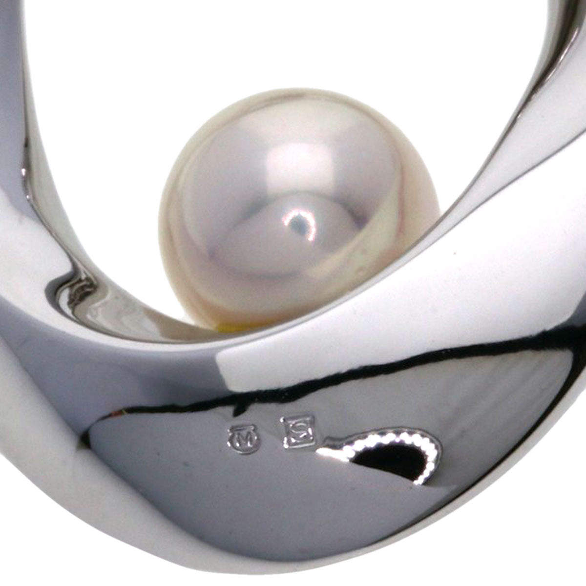 MIKIMOTO Pearl Pearl Necklace Silver Ladies [Used]