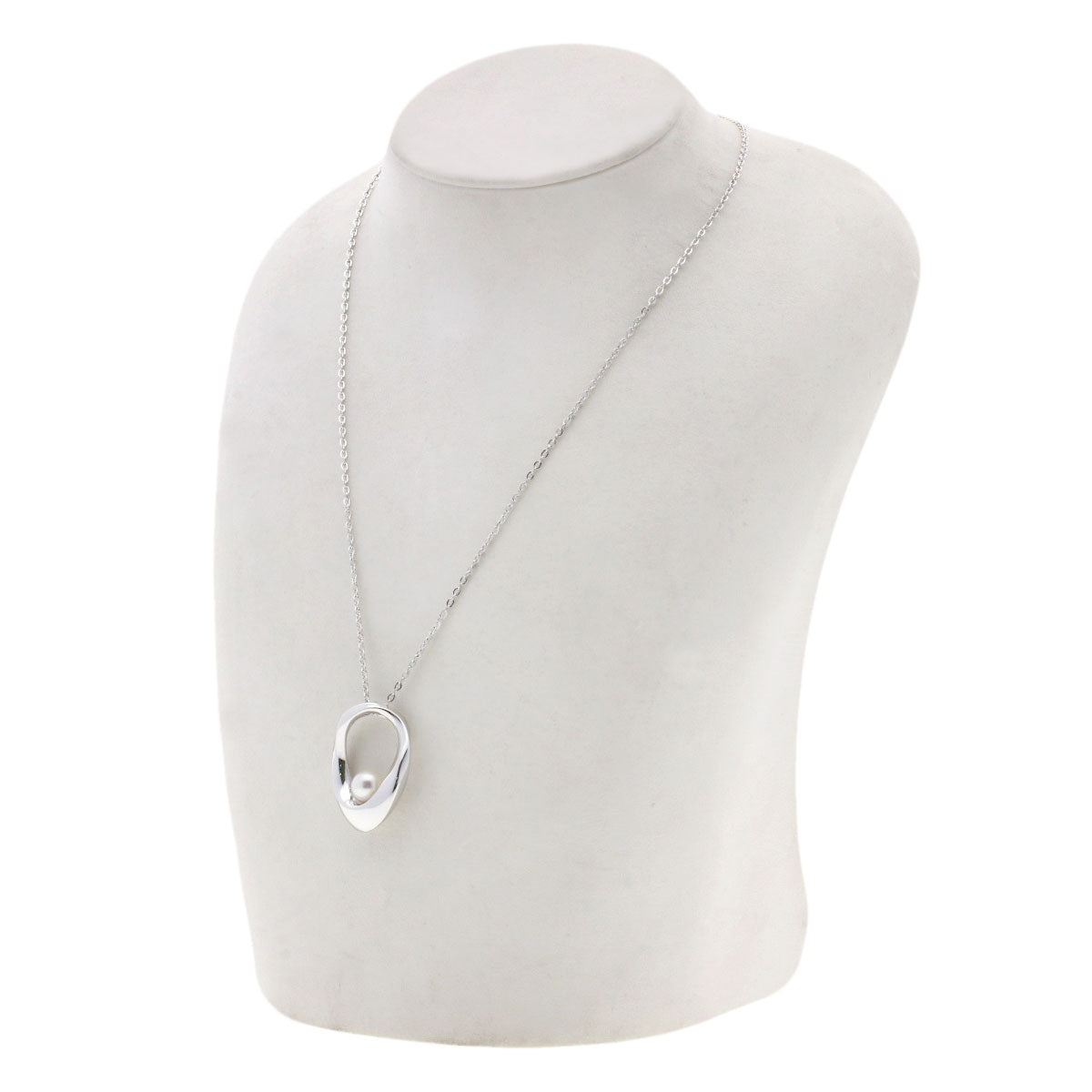 MIKIMOTO Pearl Pearl Necklace Silver Ladies [Used]