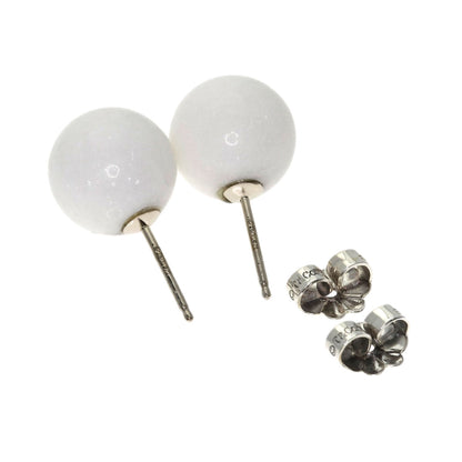 TIFFANY&Co. Stone Ball earring Silver Ladies [Used]