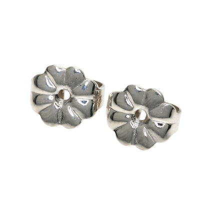 TIFFANY&Co. Hammered Hammer Hoop earring Silver Ladies [Used]