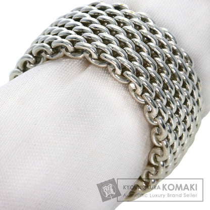 TIFFANY&Co. Somerset mesh Ring Silver Ladies [Used]