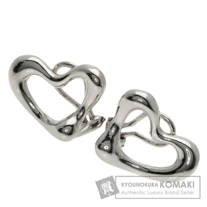 TIFFANY&Co. Open heart Earring Silver Ladies [Used]