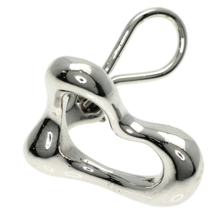 TIFFANY&Co. Open heart Earring Silver Ladies [Used]