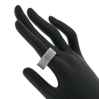 TIFFANY&Co. Somerset mesh Ring Silver Ladies [Used]
