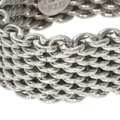 TIFFANY&Co. Somerset mesh Ring Silver Ladies [Used]