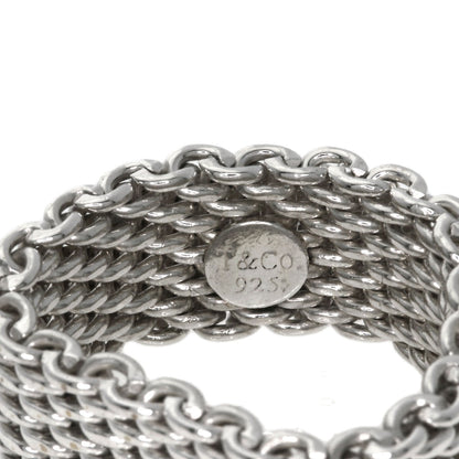 TIFFANY&Co. Somerset mesh Ring Silver Ladies [Used]