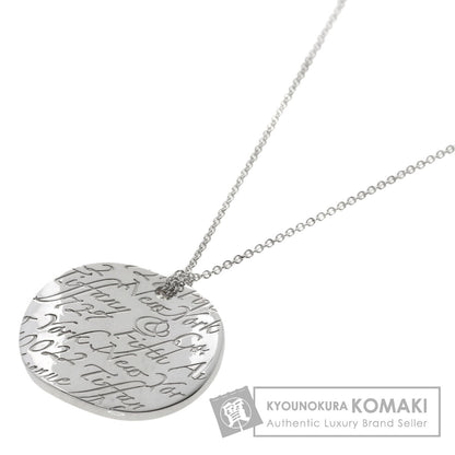 TIFFANY&Co. Notes round Necklace Silver Ladies [Used]