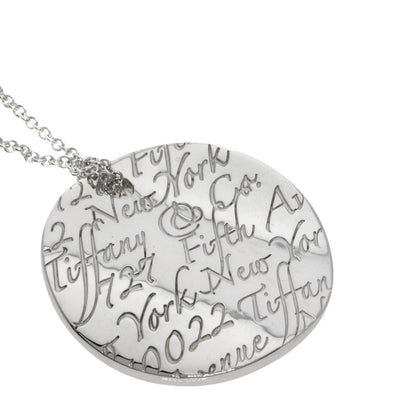 TIFFANY&Co. Notes round Necklace Silver Ladies [Used]