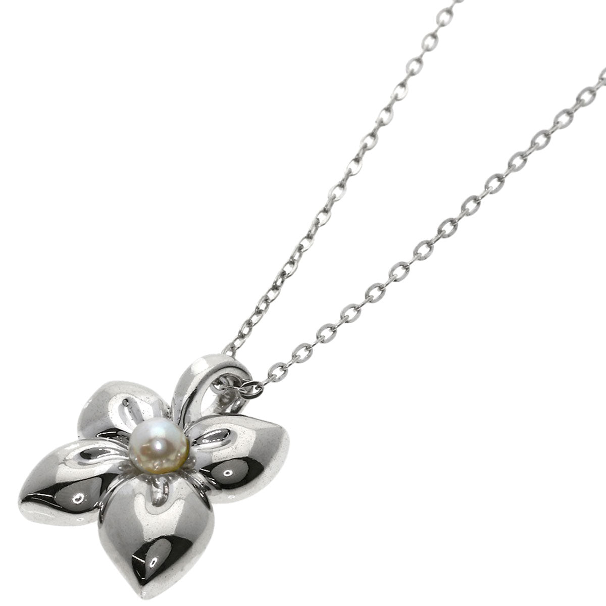 MIKIMOTO Pearl Pearl Necklace Silver Ladies [Used]