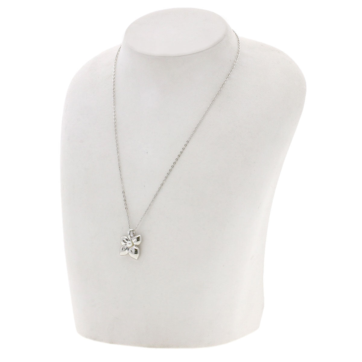 MIKIMOTO Pearl Pearl Necklace Silver Ladies [Used]