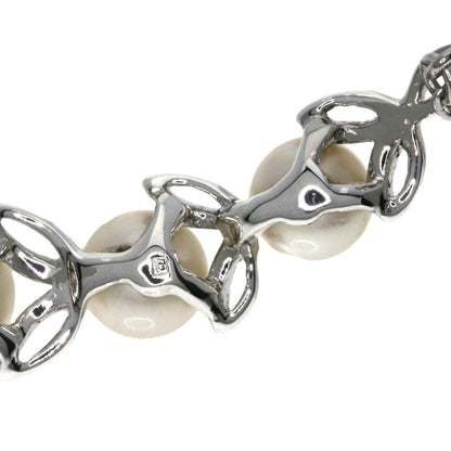 MIKIMOTO Leaf Akoya Pearl Pearl Necklace Silver Ladies [Used]