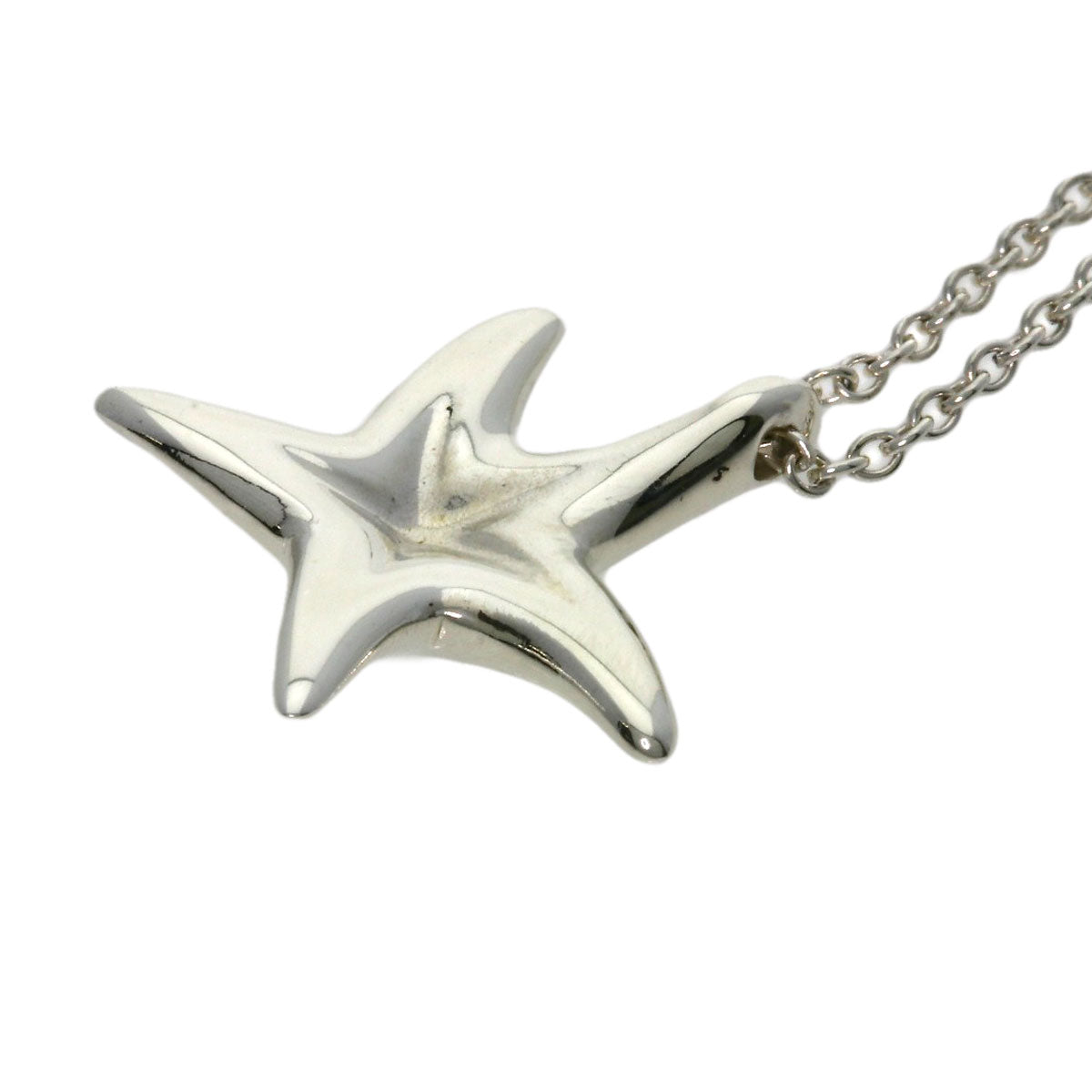 TIFFANY&Co. Star fish Necklace Silver Ladies [Used]