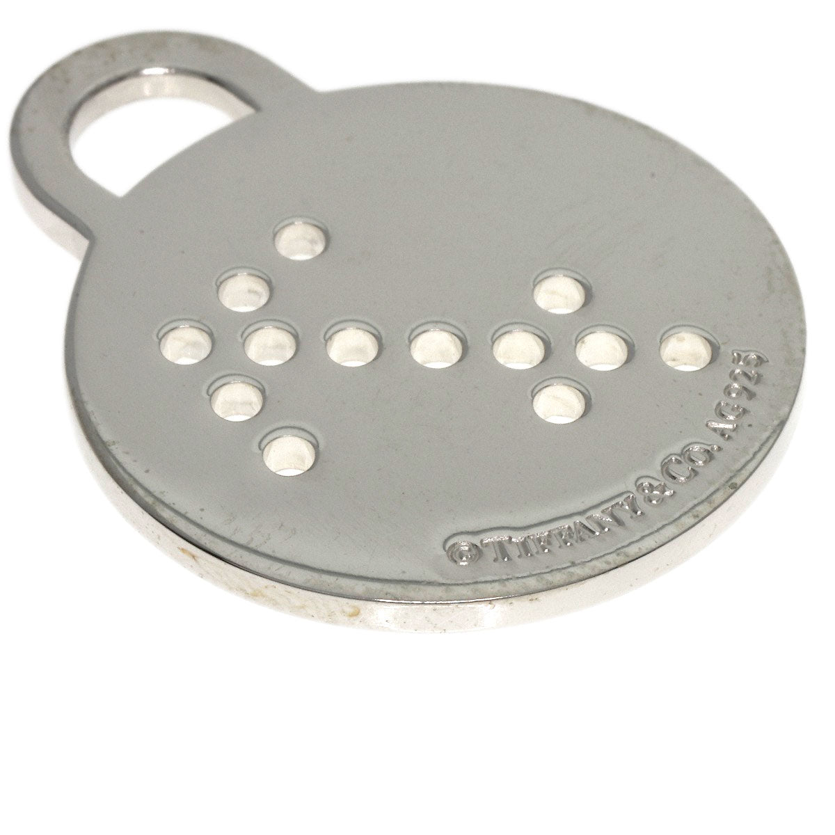 TIFFANY&Co. Return to Round Tag Sagittarius Pendant top Silver Ladies [Used]