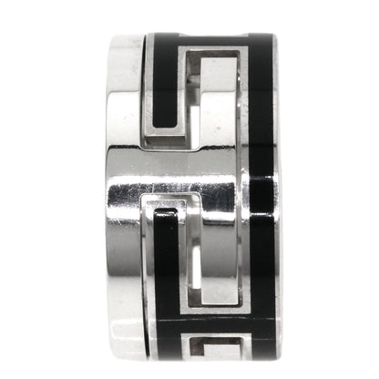 HERMES Move Ash Enamel #49 Ring Silver Ladies [Used]