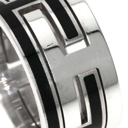 HERMES Move Ash Enamel #49 Ring Silver Ladies [Used]