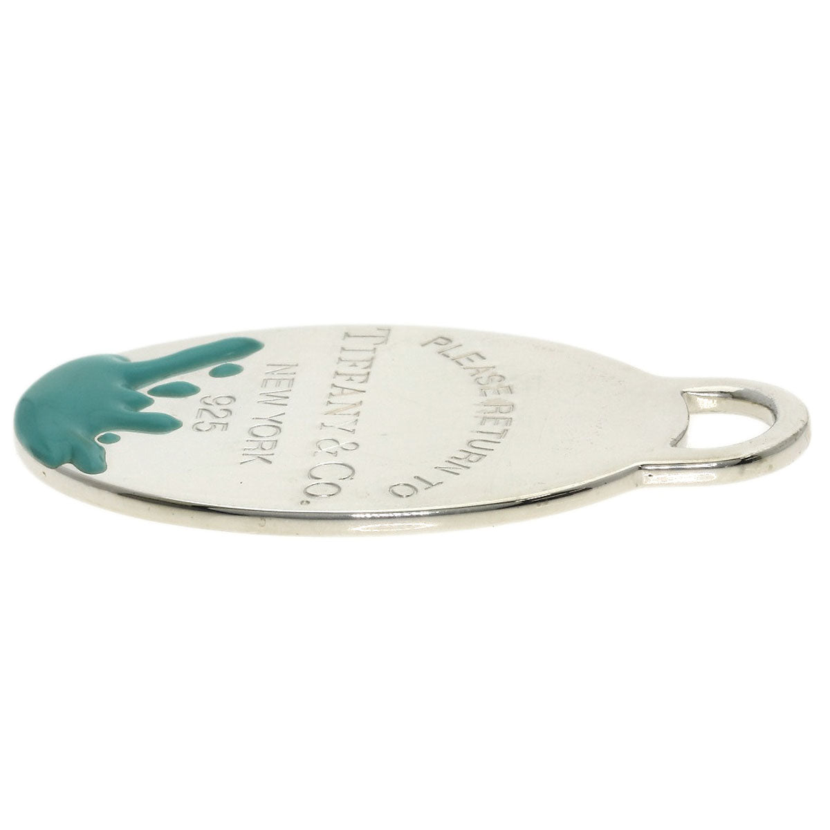 TIFFANY&Co. Return to Color Splash Oval Pendant top Silver Ladies [Used]