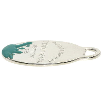 TIFFANY&Co. Return to Color Splash Oval Pendant top Silver Ladies [Used]