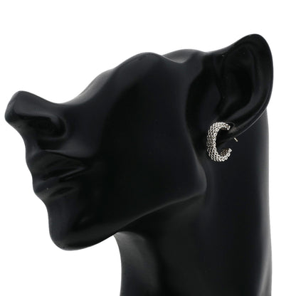 TIFFANY&Co. Somerset Mesh Hoops earring Silver Ladies [Used]