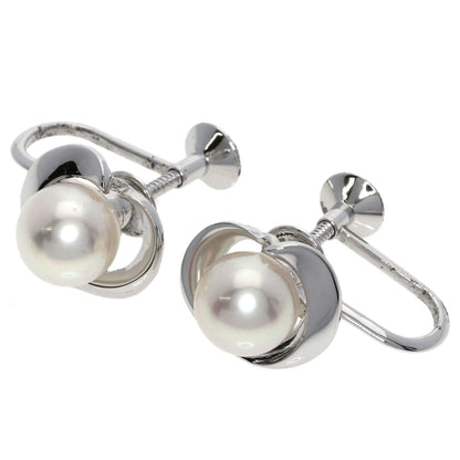 MIKIMOTO Pearl Pearl Earring Silver Ladies [Used]