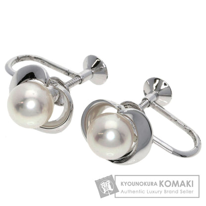MIKIMOTO Pearl Pearl Earring Silver Ladies [Used]