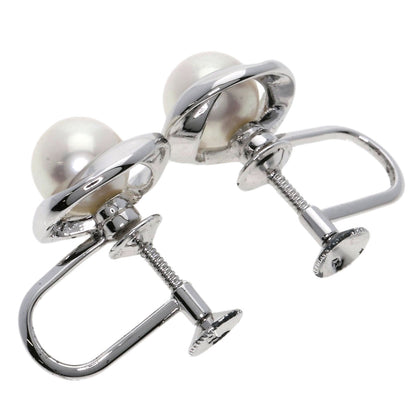 MIKIMOTO Pearl Pearl Earring Silver Ladies [Used]